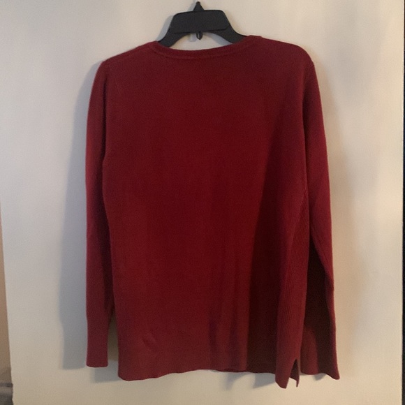 Rust colour long sleeve light-weight sweater - Picture 2 of 4